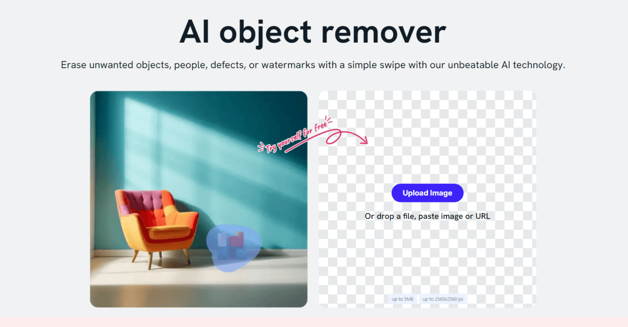 Imagewith.AI:AI object remover