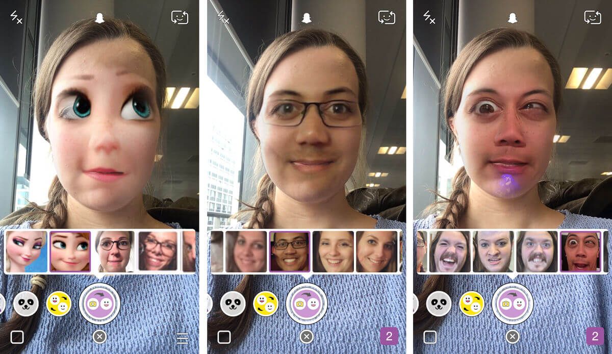 Snapchat - Advanced Face Swap Feature with Lenses on Social Media
