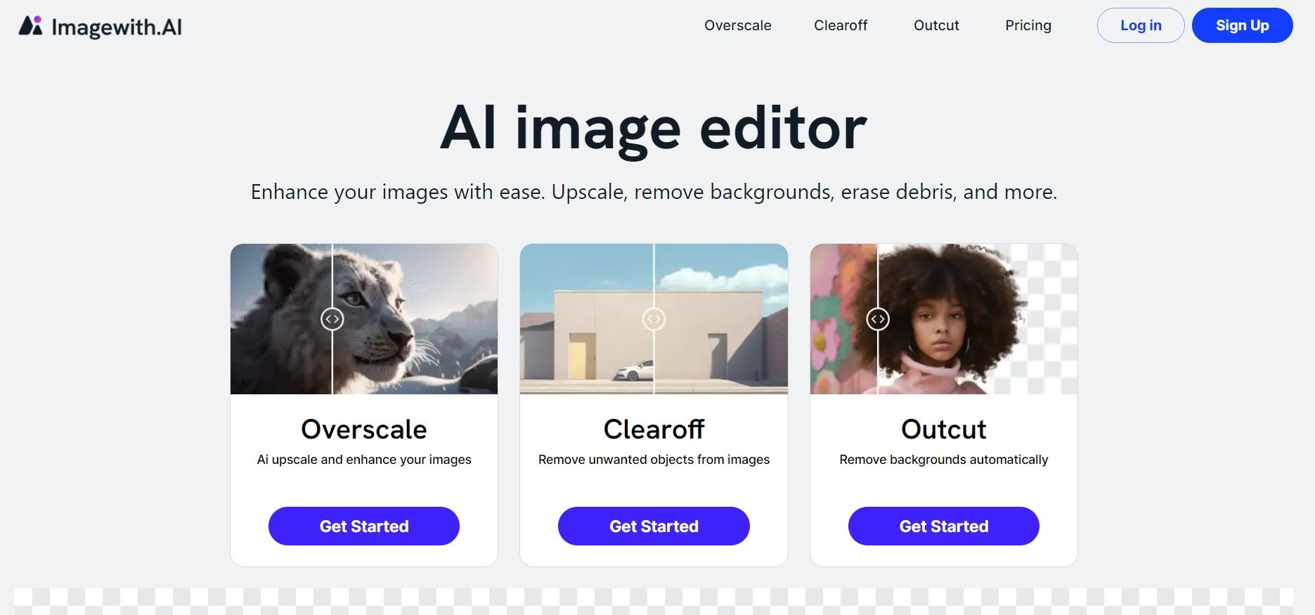 Imagewith.AI - AI-Powered Content Creation Tools for Enhancing Visuals