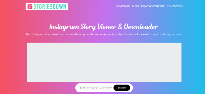 StoriesDown - Convenient Instagram Content Viewer and Downloader