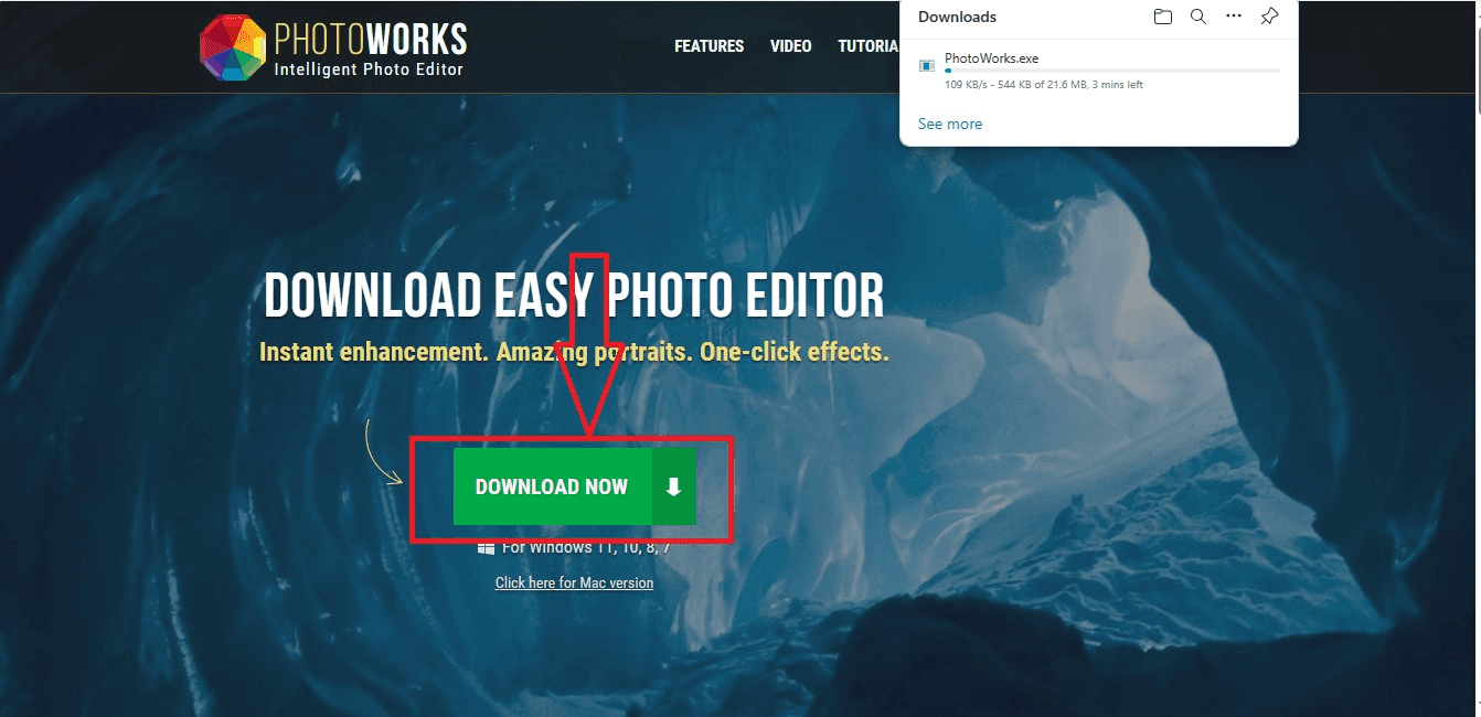Get PhotoWorks on your computer.