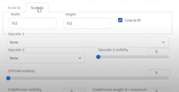 Go to the Scale To tab and set a specific resolution manually