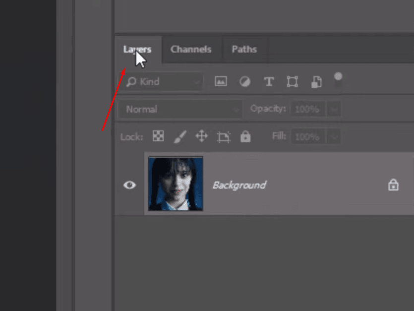 Click on Layers to create a duplicate of your original image