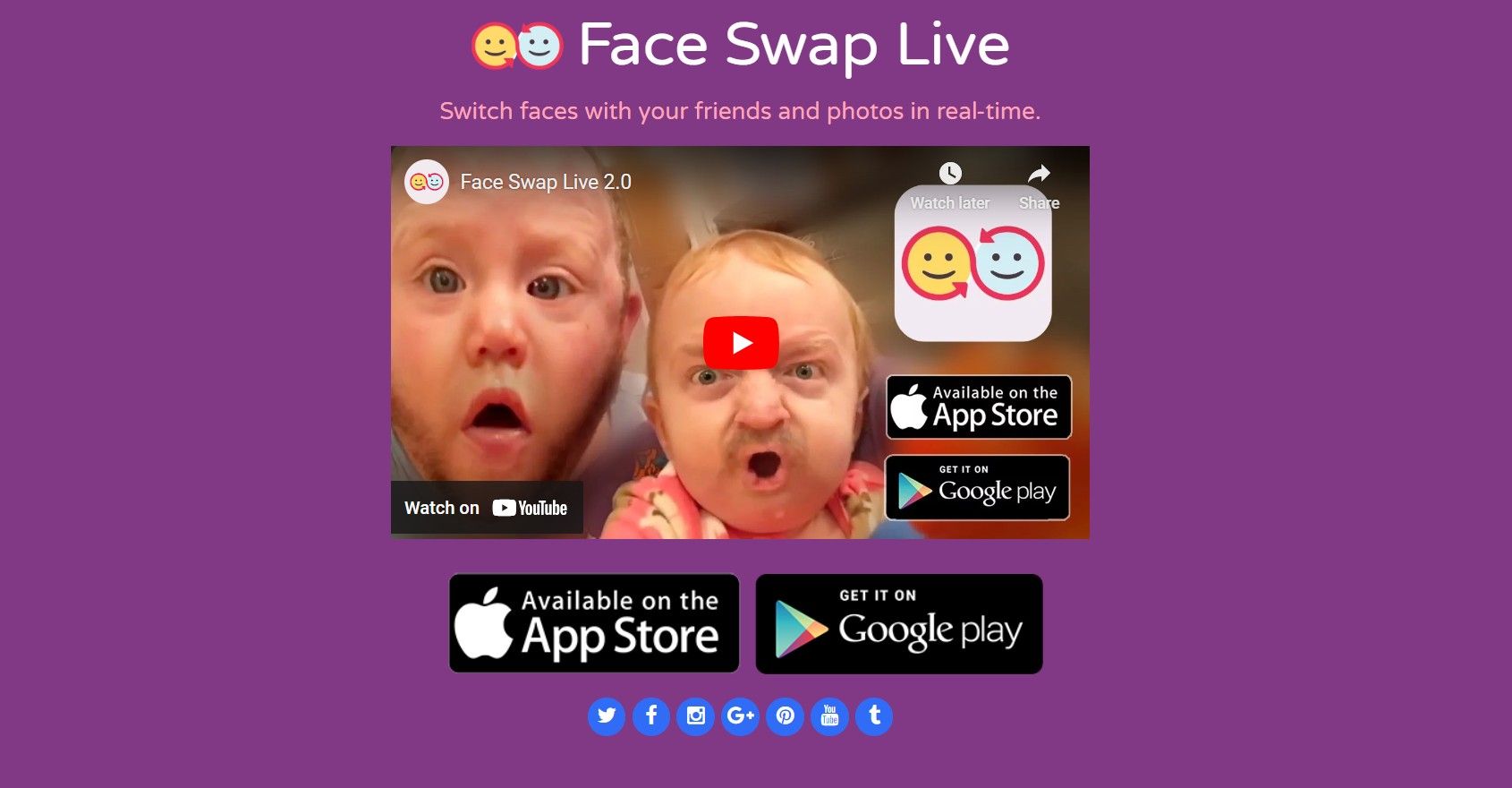 Face Swap Live - Real-Time Face Swapping App for Interactive Fun