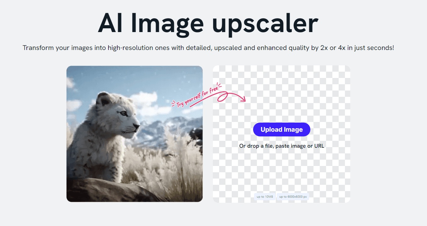 Imagewith.AI-the AI upscaler