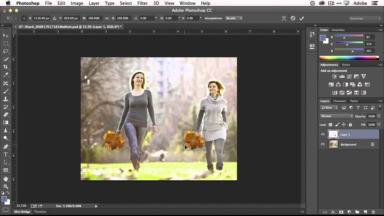 A tutorial screenshot showing an image being edited in Adobe Photoshop with the menu open to change the image size to 4K resolution.