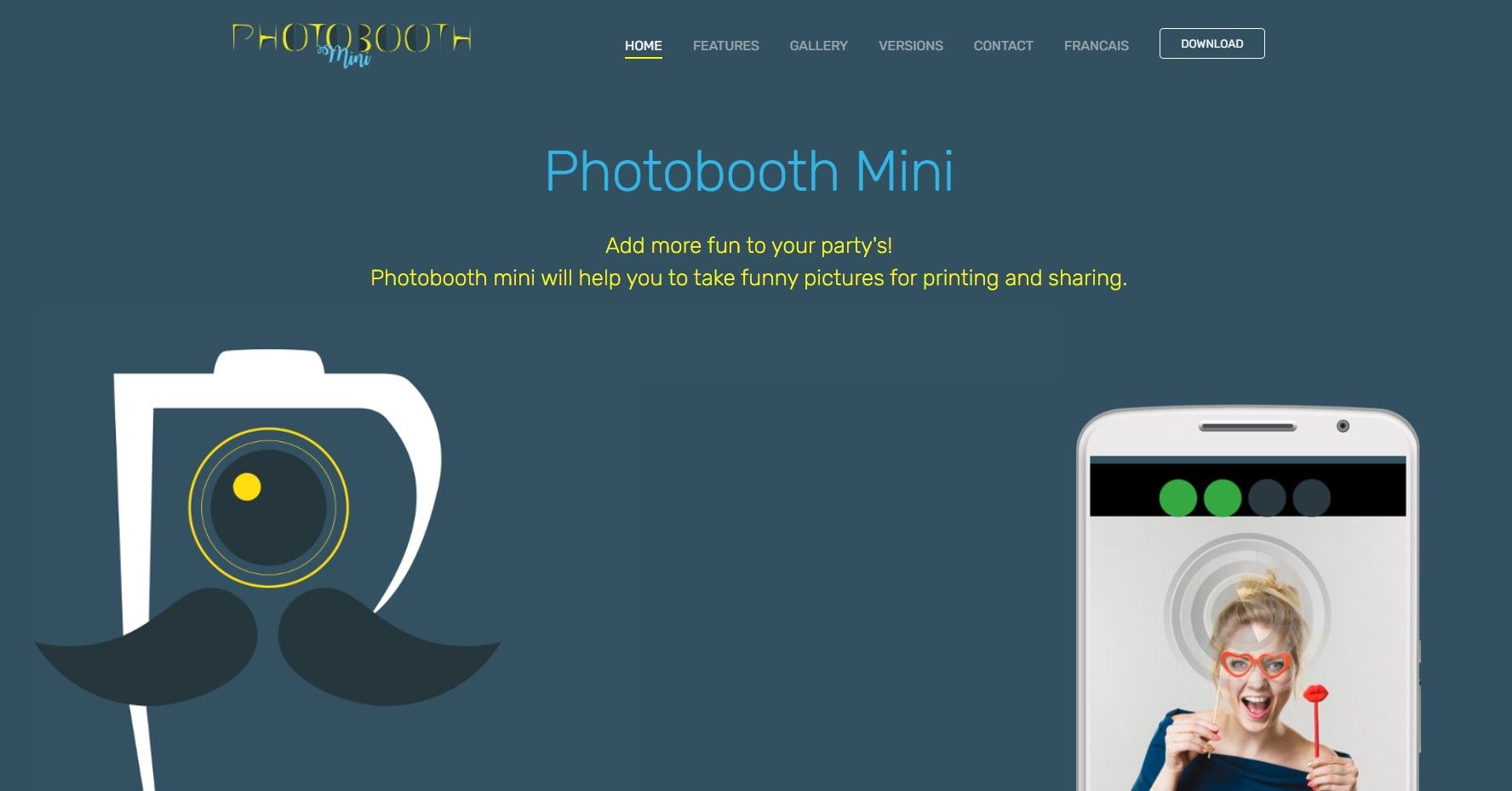 Photobooth Mini - User-Friendly and Customizable Photo Booth App for Fun Event Capturing
