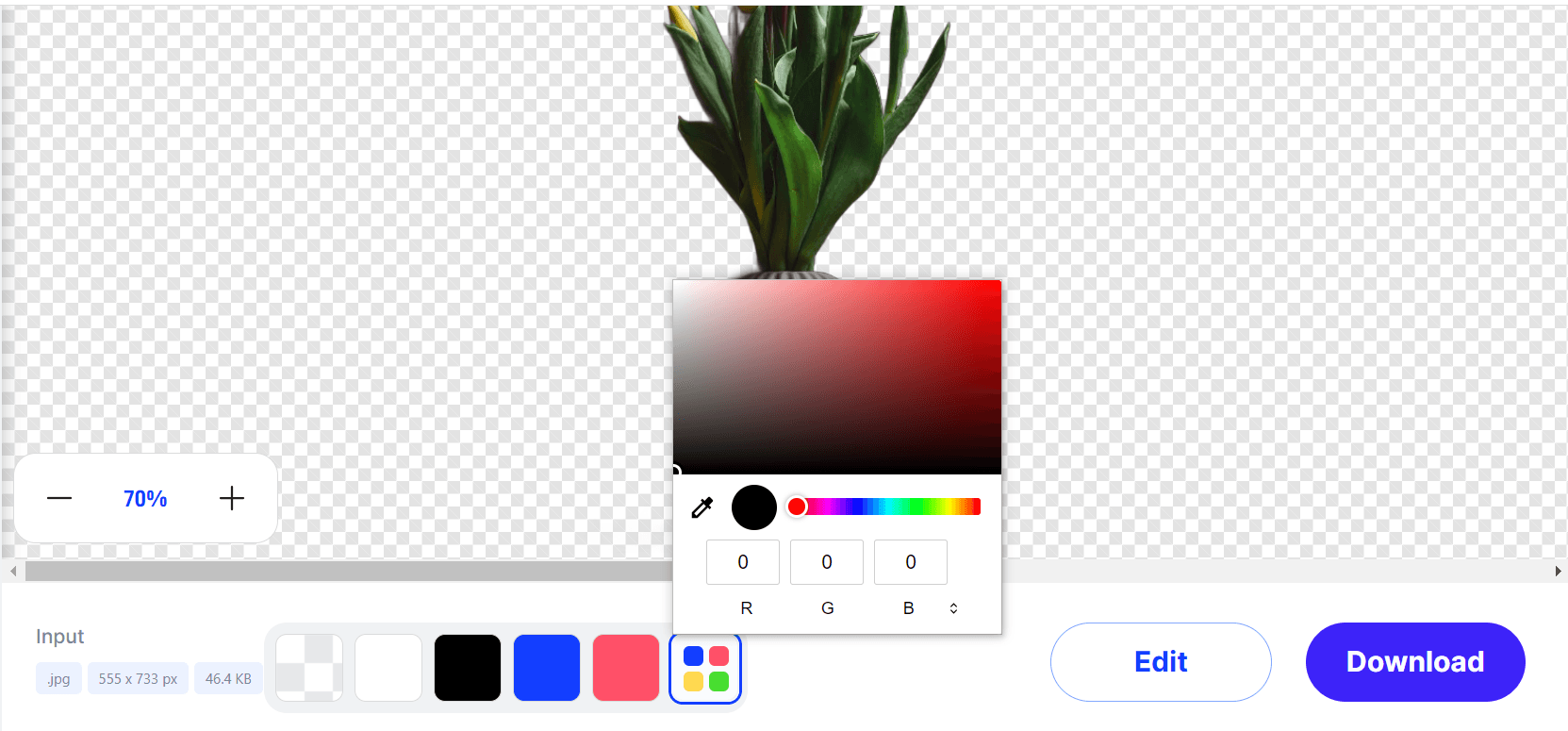 Equipped with an infinite color palette, it allows you to choose the right shade for your subject’s background