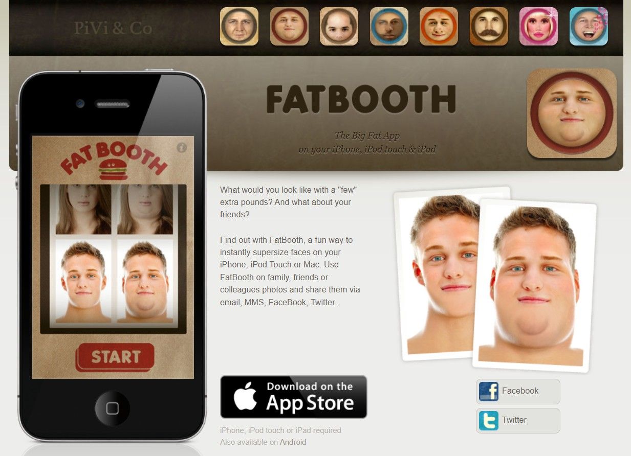 FatBooth - Playful Photo Editing Experience with Humorous Overweight Effect