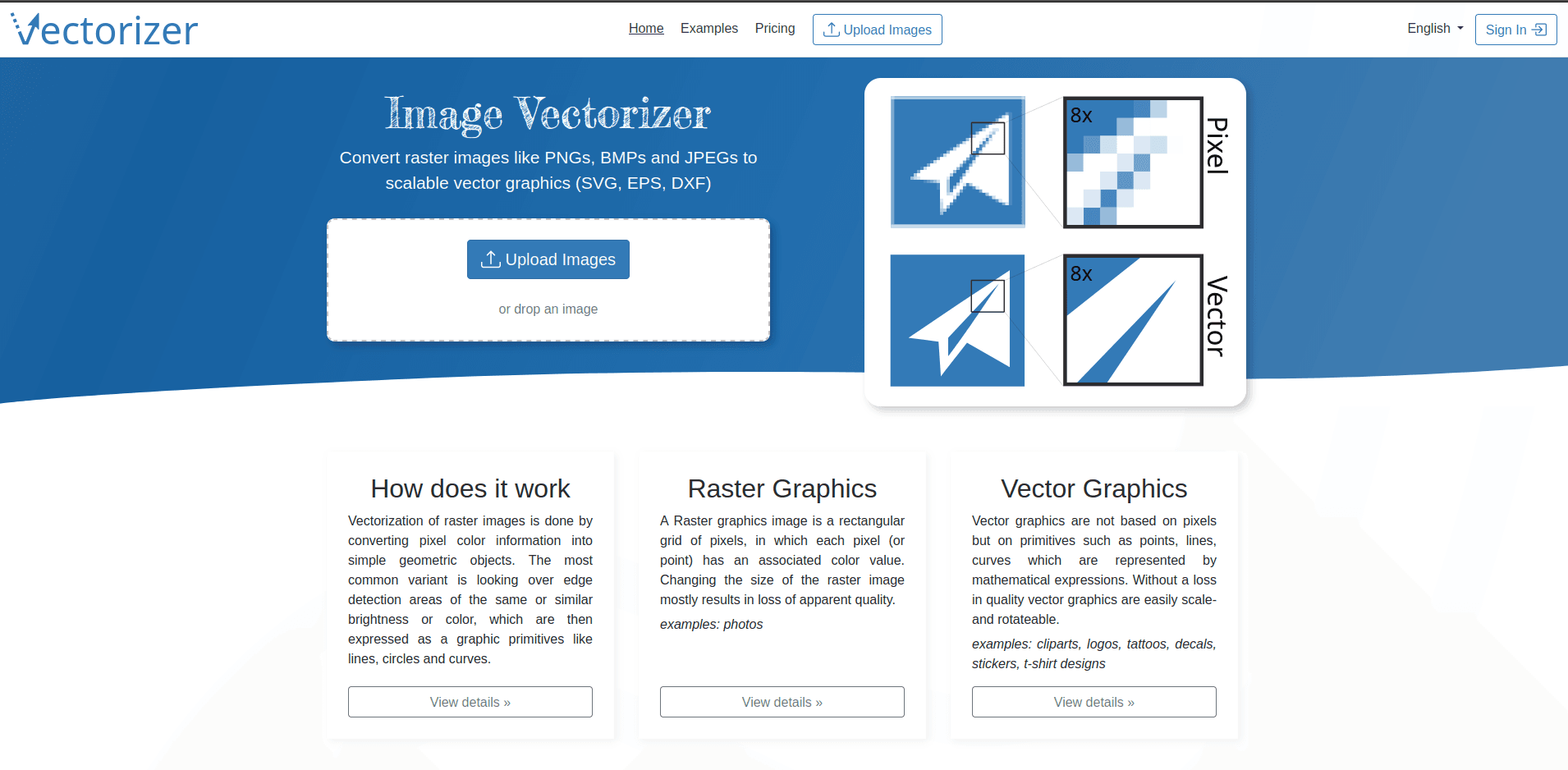 Vectorizer.io - Online Raster to Vector Converter with Automated Filters and Noise Reduction