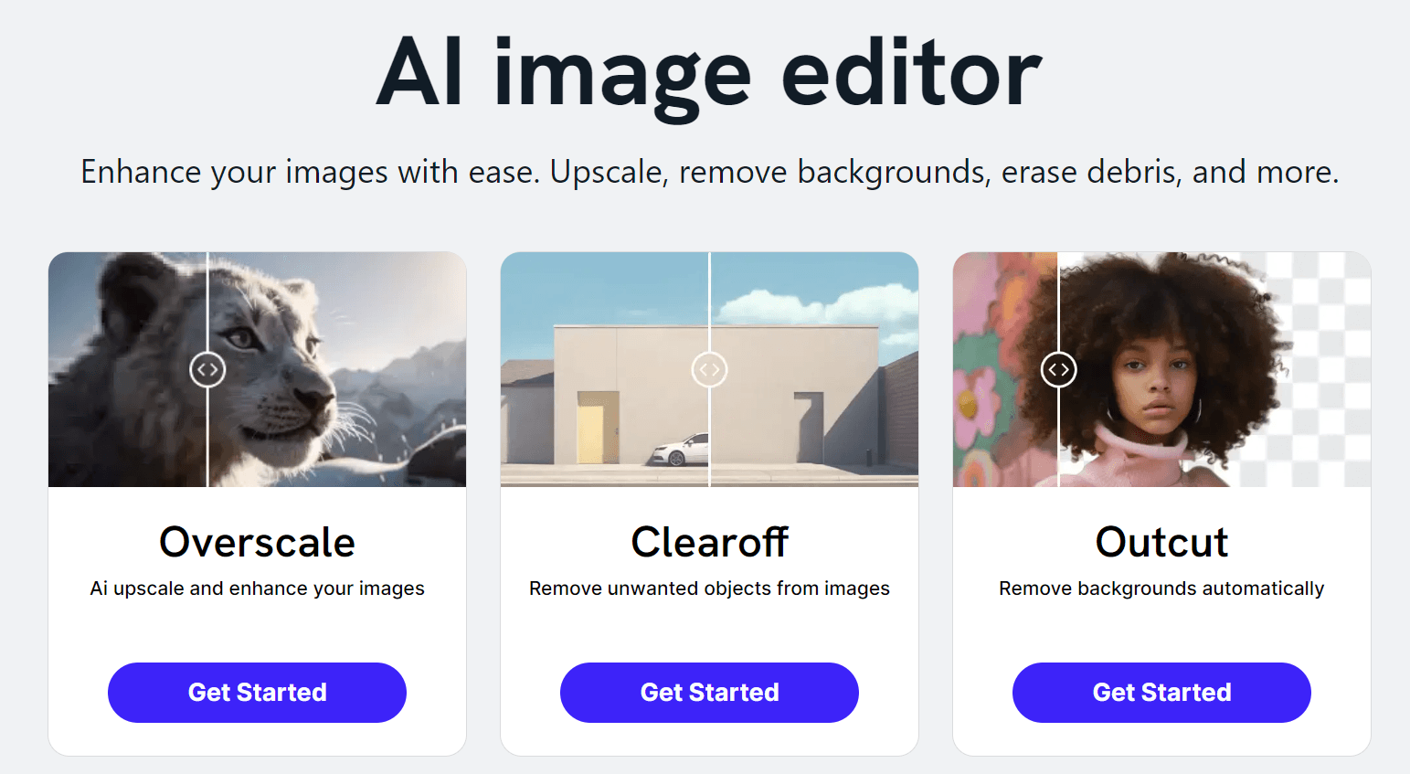 Imagewith.ai Image Editor - Advanced AI for Background and Overall Picture Quality Enhancement