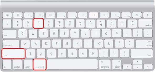 Press Shift + Command + 3 on your keyboard