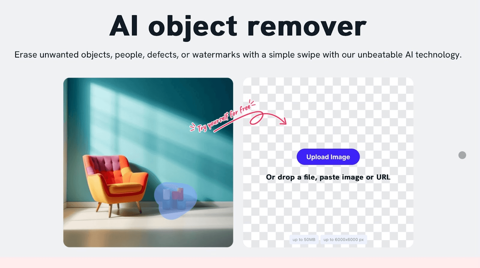 Imagewith.Ai’s Clearoff feature