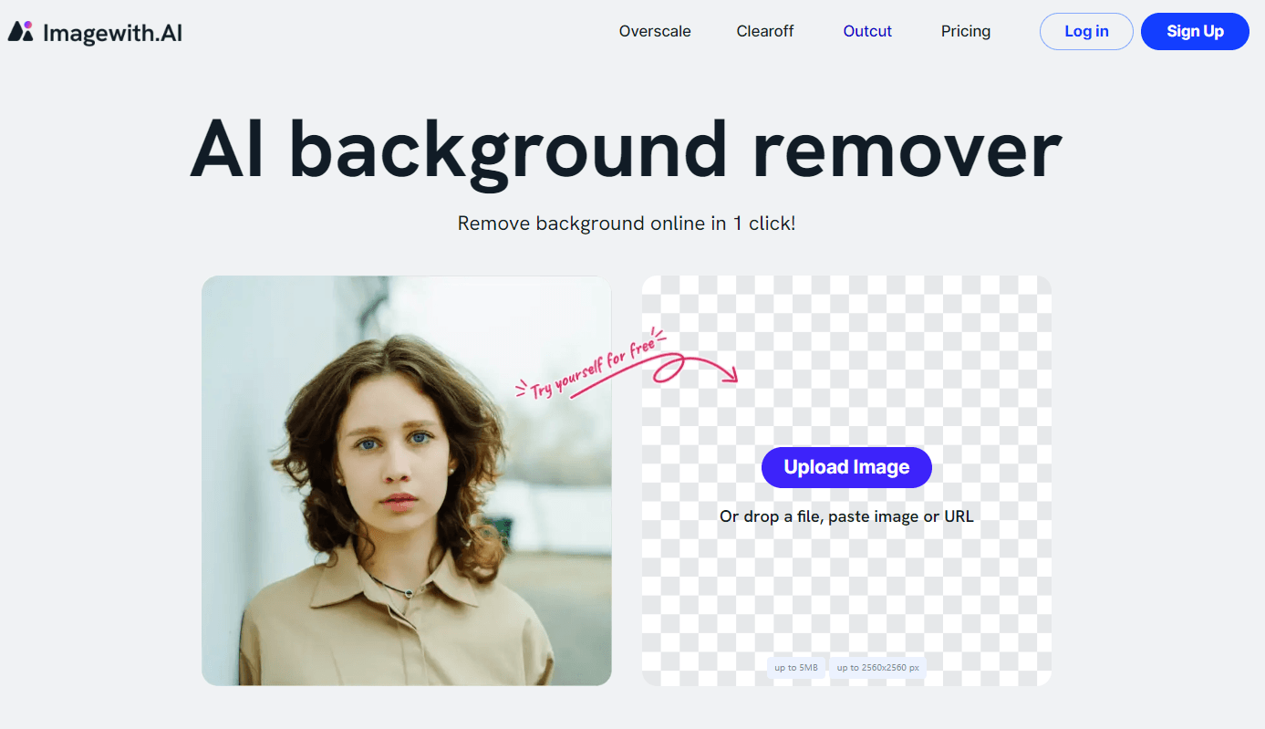 Imagewith.AI – Automated Signature Background Removal Online