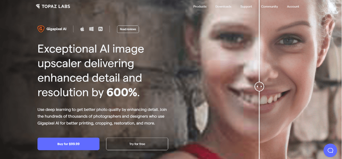 Gigapixel-ai Topaz Labs - Advanced AI Image Resizer for Efficient Upscaling and Image Enhancement