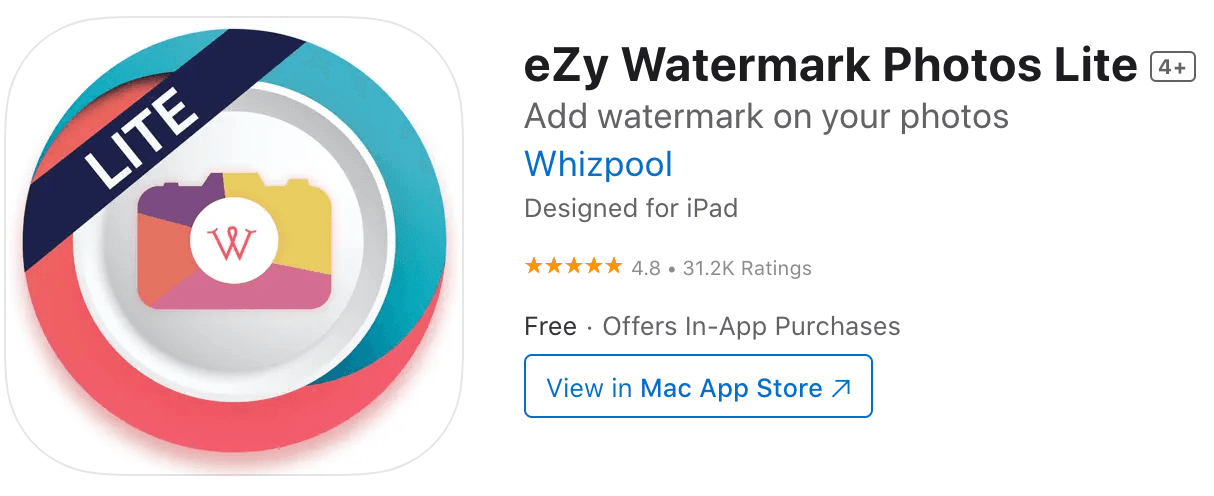 eZy Watermark Photos Lite - Cross-Platform Watermarking - Protect Your Images Everywhere