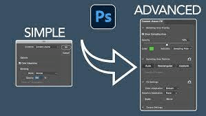 Simple and Advanced settings of Photoshop