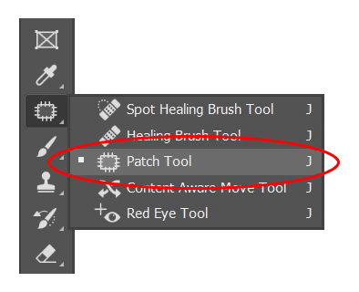 Choose Patch Tool