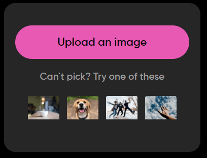 Upload an image in Picsart