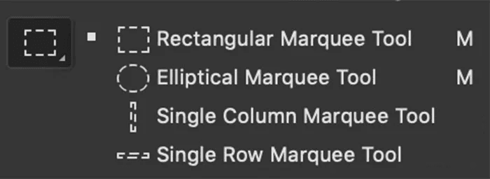 4 types of Marquee Tool