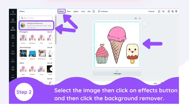 Step 2- Remove your image backgrounds